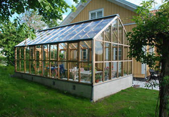 Växthus i cederträ