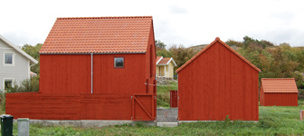Sands hus mot nordväst
