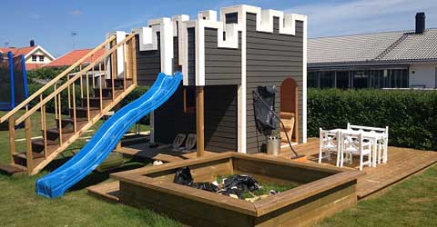 Sommarens projekt Lekstuga/borg | Byggahus.se