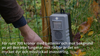 Vanlig viltskrämma fungerar inte