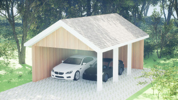 Bygg en carport med sadeltak - gör det själv