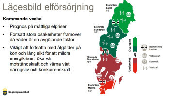 Just nu: Besked om nytt elprisstöd