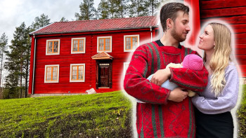 Drömhuset revs – då köpte Jerker och Anna timmerstommen och byggde upp det igen