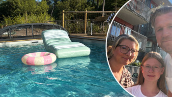 De byggde pool på knappt två veckor
