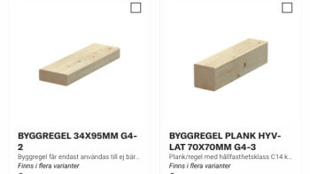Bygghandeln på nätet backar kraftigt