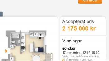Mäklarsamfundet analyserar acceptpriserna