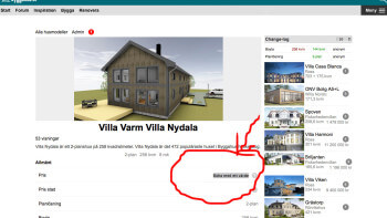 Berätta om huspriser du har fått
