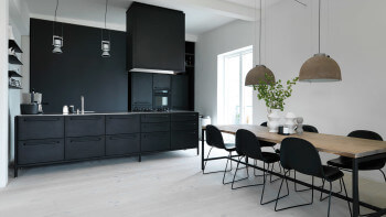 10 snygga svarta kök