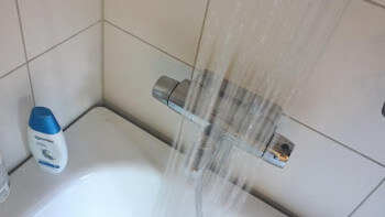 Fick en chock i duschen