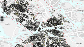 Förbättrad solkarta för solcellsintresserade i Stockholm