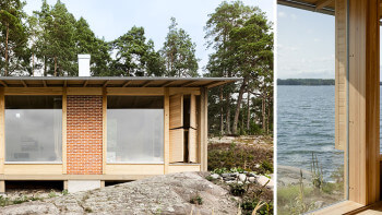 Köksfönstret ersätter fläkten i det strandnära drömhuset