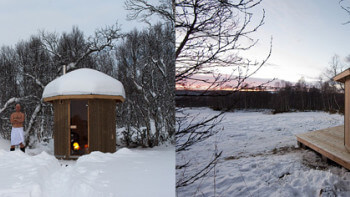 Bastu på fjället