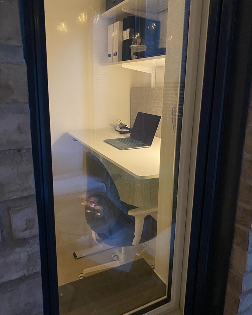 Walk-in gjordes om till kontor