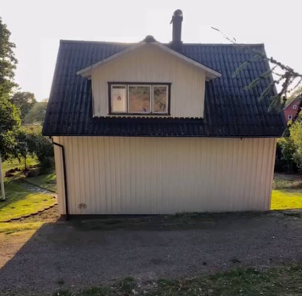 Baksidan före renovering