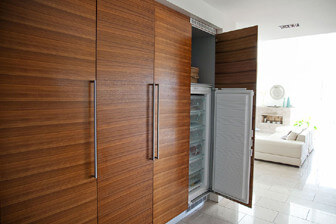 Feng shui med integrerat kylskåp