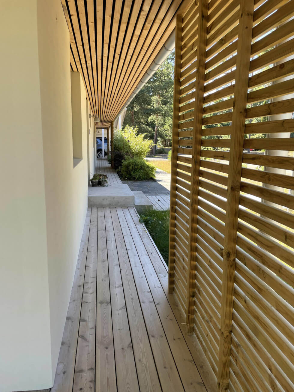 Spaljeer utmed fasad