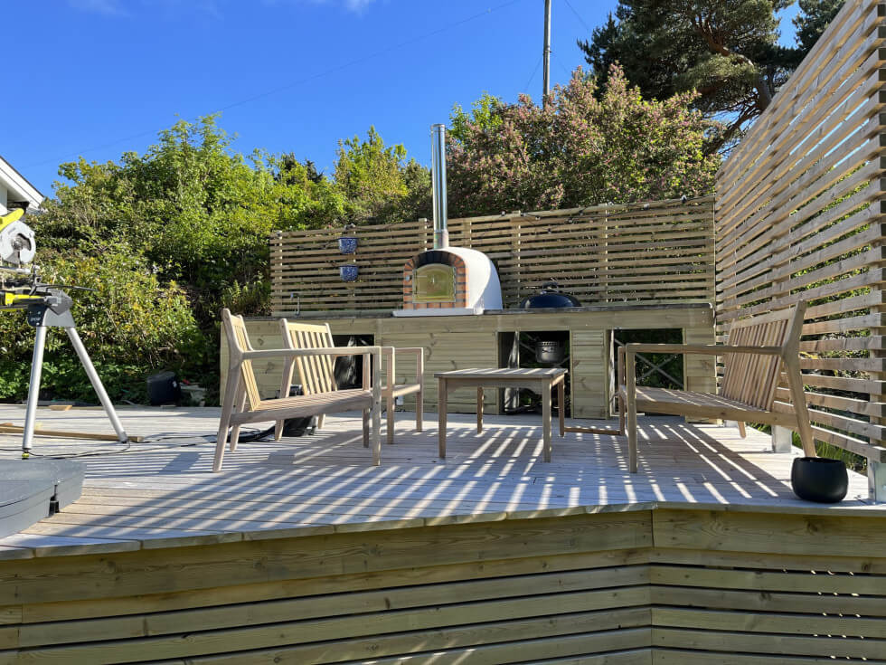 Utekök med pizzzugn