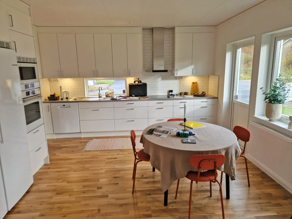 smålandsvillan villa kalmar visningshus kök fönster