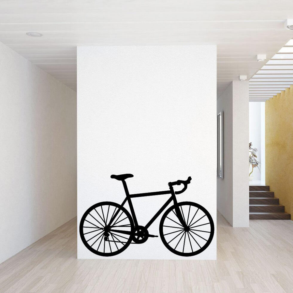 Väggdekor med en cykel