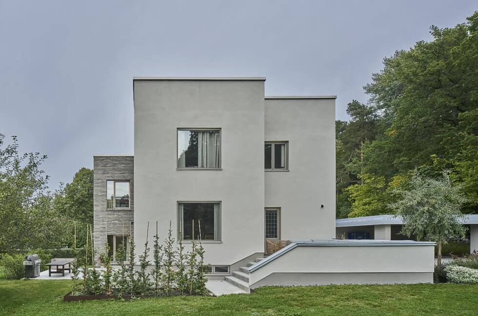 hus på kortsida