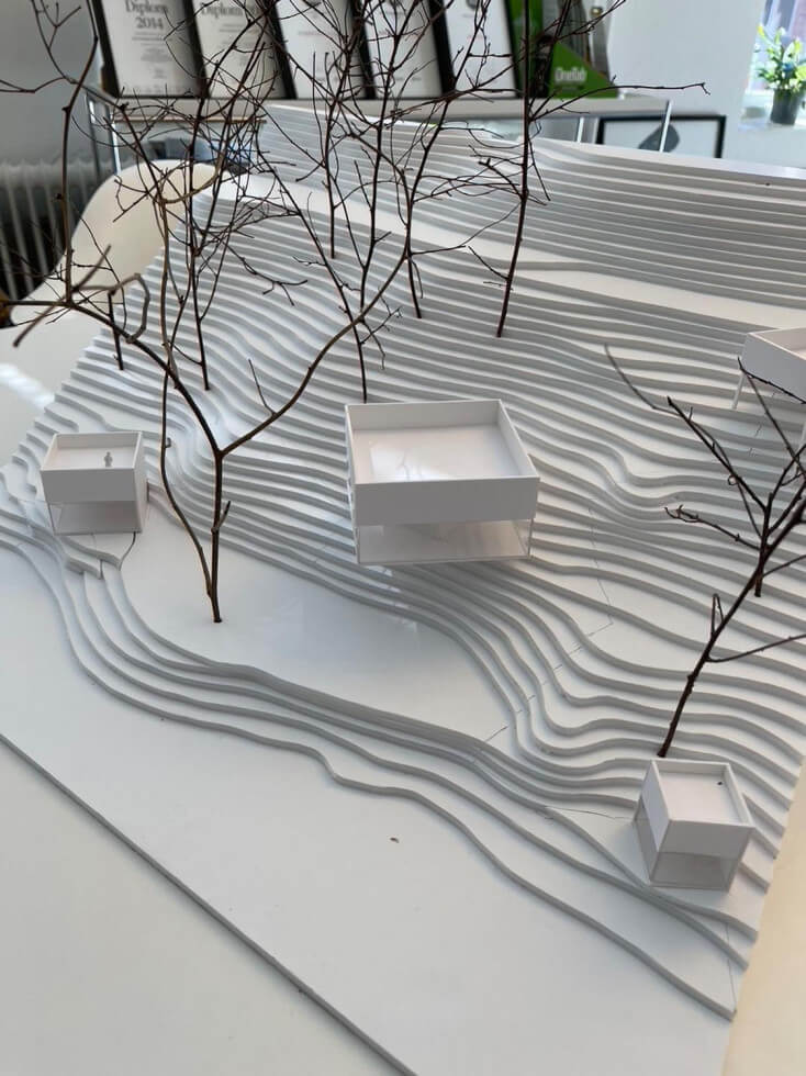 Bild på 3D-modelleringen av kubhuset