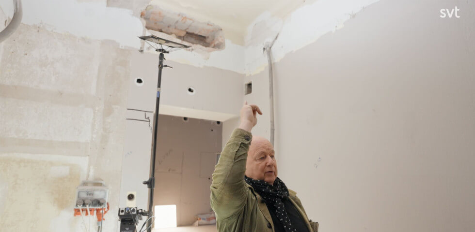 Gert visar takhöjden