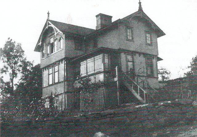 Bild på Skomakarvillan från ca år 1905