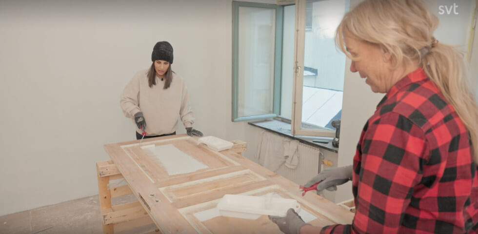 renovering av dörr