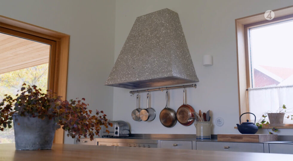 Fläktkåpa terrazzo