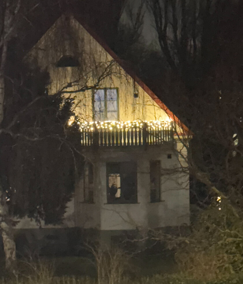 Belysning på balkongen