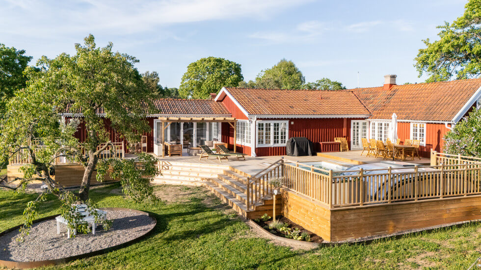 Bild på den stora altanen.