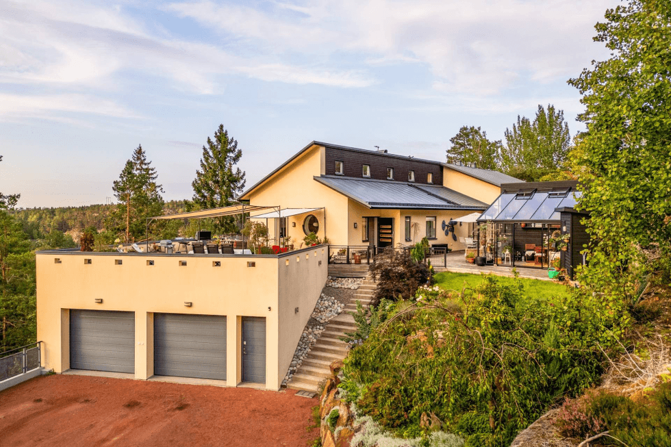 Garage i slänten