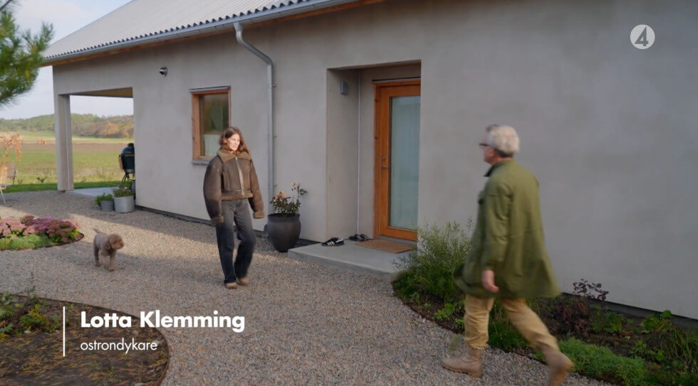 Mark kommer till färdiga huset