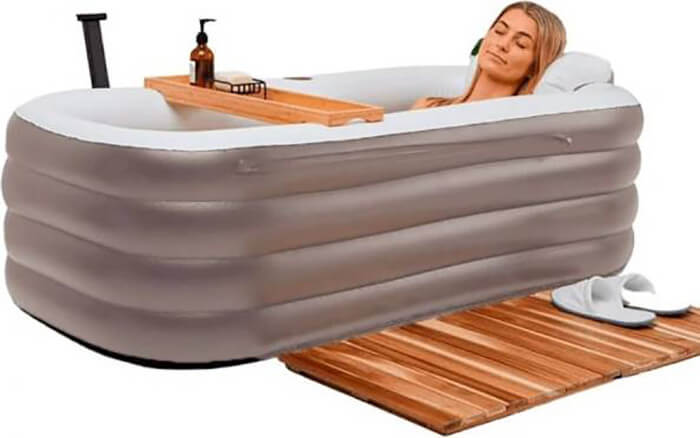 Uppblåsbart badkar