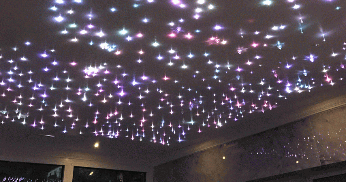 Fiberoptisk belysning badrum