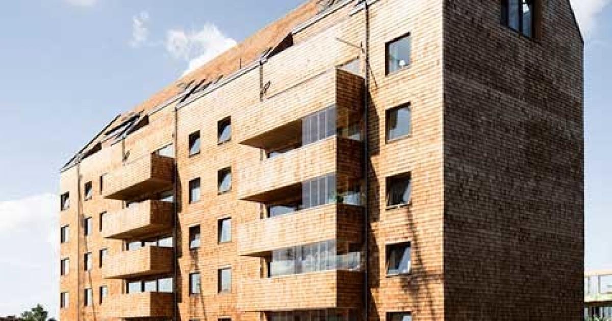 Höghus i trä med juste inredning | Byggahus.se