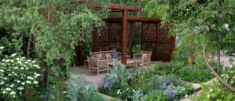 Konceptträdgården av Morris & Co. på Chelsea Flower Show.