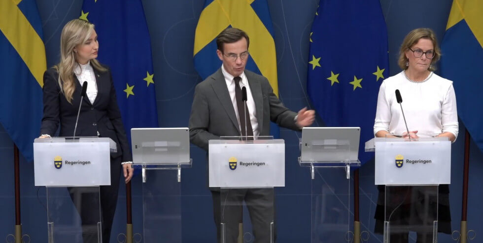Presskonferens med regeringen och Svenska kraftnät..