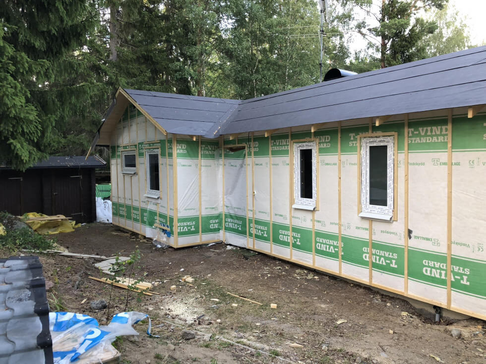 Medlemmen dart97 tilläggsisolerade huset.