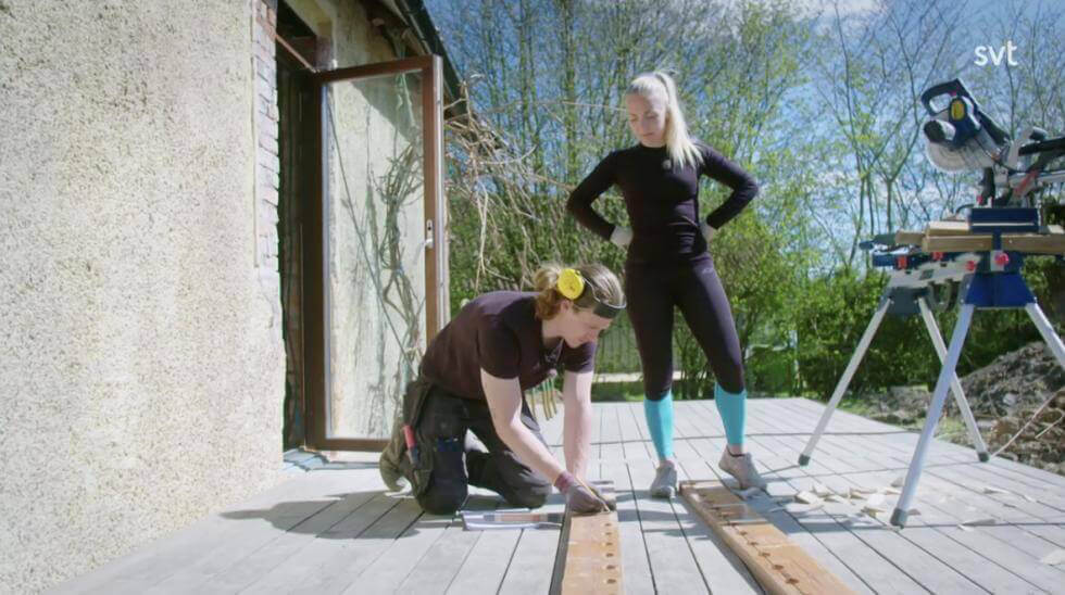 Casper och Elin gjorde nästan allt själva.