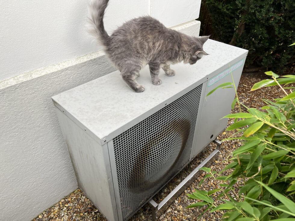 Vår gamla värmepump sjunger på sista versen.