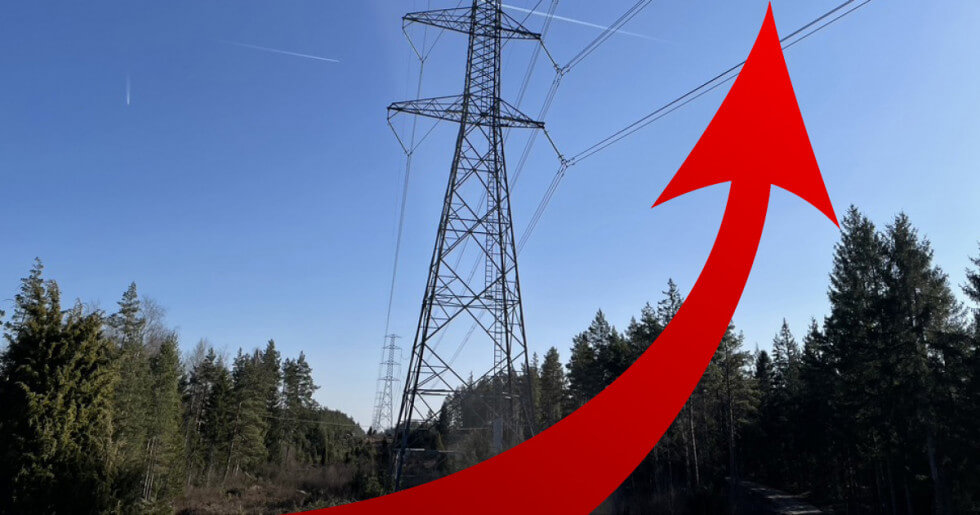 Höga priser på el idag i södra Sverige. 