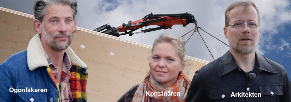 Jens, Cathrine och Johan.