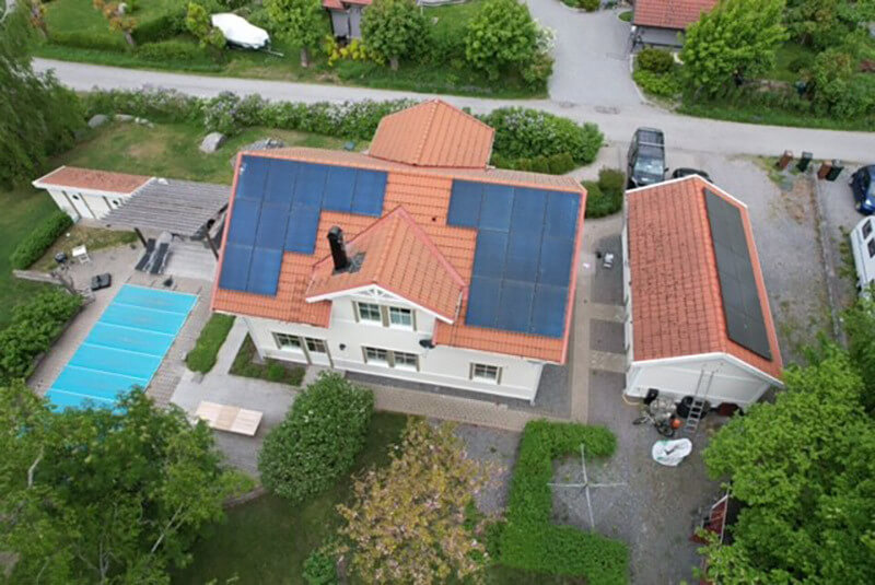 Medlemmen BJohan installerade solceller med Sesol i juni 2023.