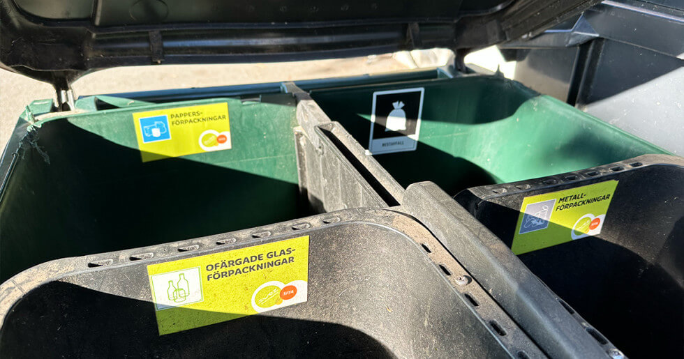 Från 2027 ska förpackningar sorteras i kärl vid bostaden.