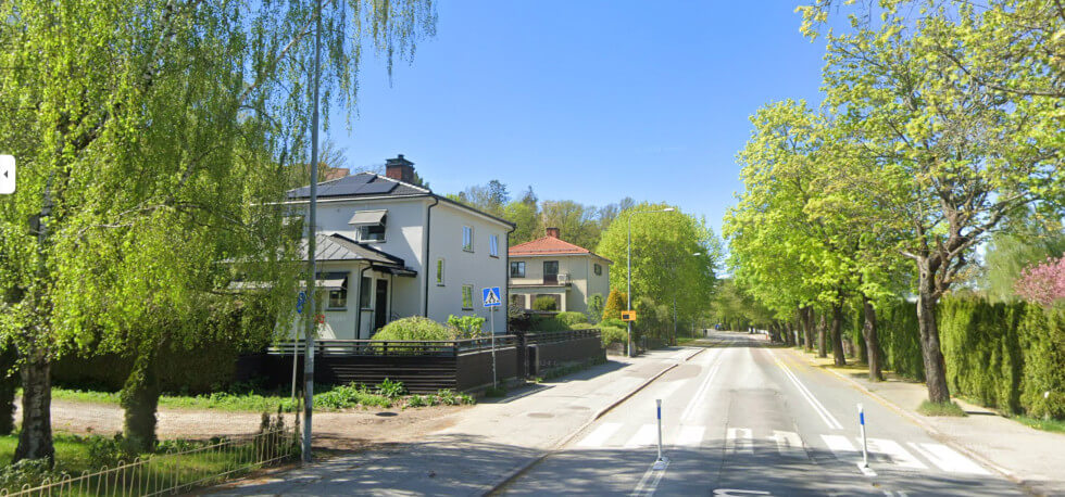 En villagata i Solna.