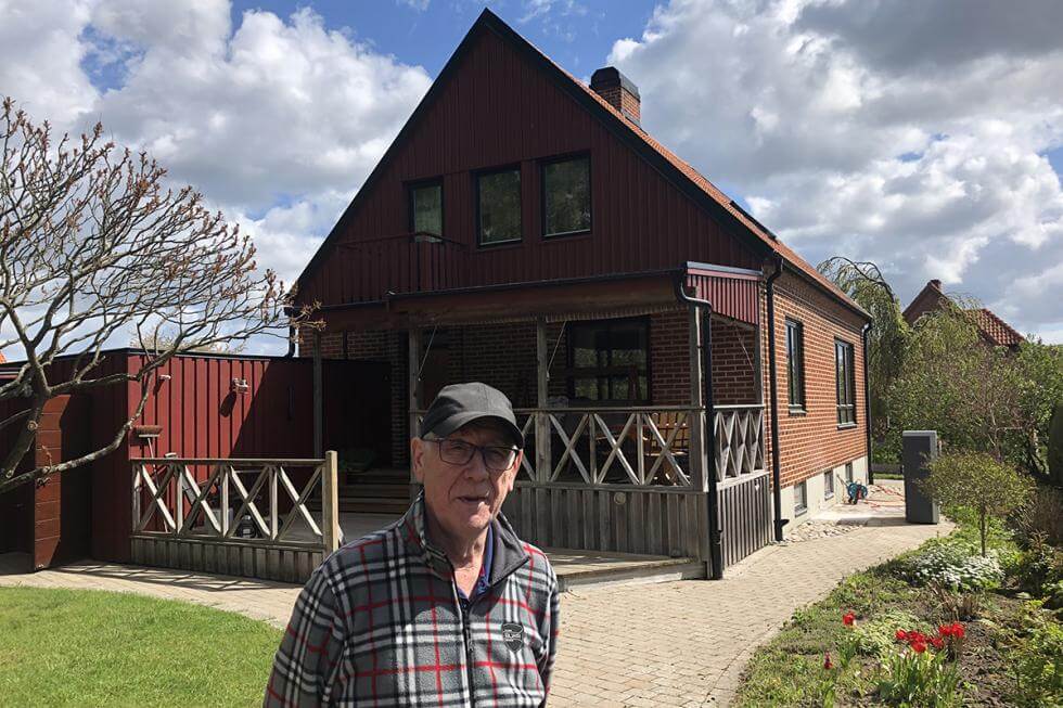 Bengt i Veberöd installerade en ny luft/vattenvärmepump i 1,5-plansvillan.