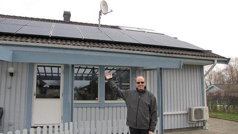 Familjen Pettersson installerade solceller.