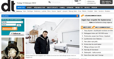 Byggföretaget borde ha pratat med honom först säger Daniel Haglund till Dt.se.