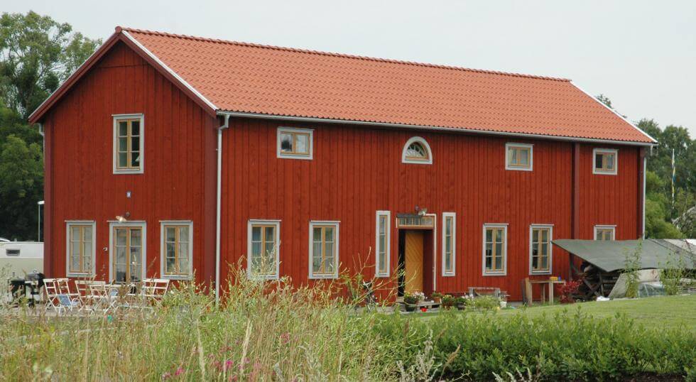 Ett nybyggt hus på Öland.